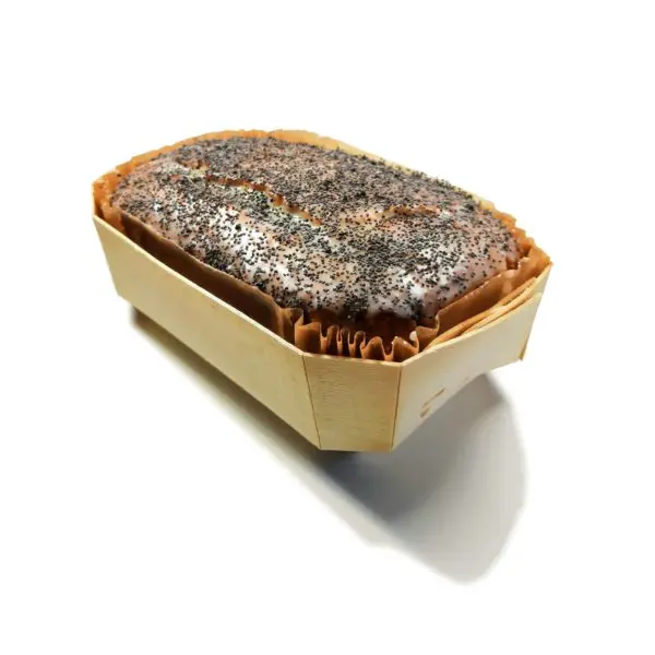 Cake maison au citron et pavot noir 2- Eau de thym, traiteur à Montpellier